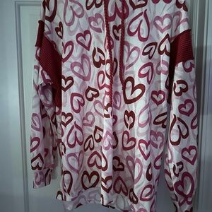 Heart Pattern Hoodie
